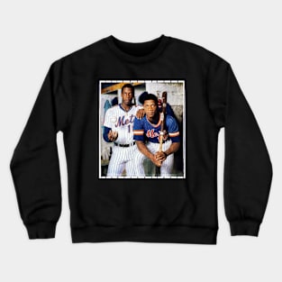 Dwight Gooden and Darry l Strawberry in New York Mets, 1983 Crewneck Sweatshirt